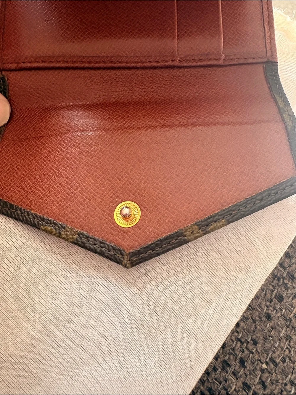 Vintage Louis Vuitton Monogram Compact Wallet made in France